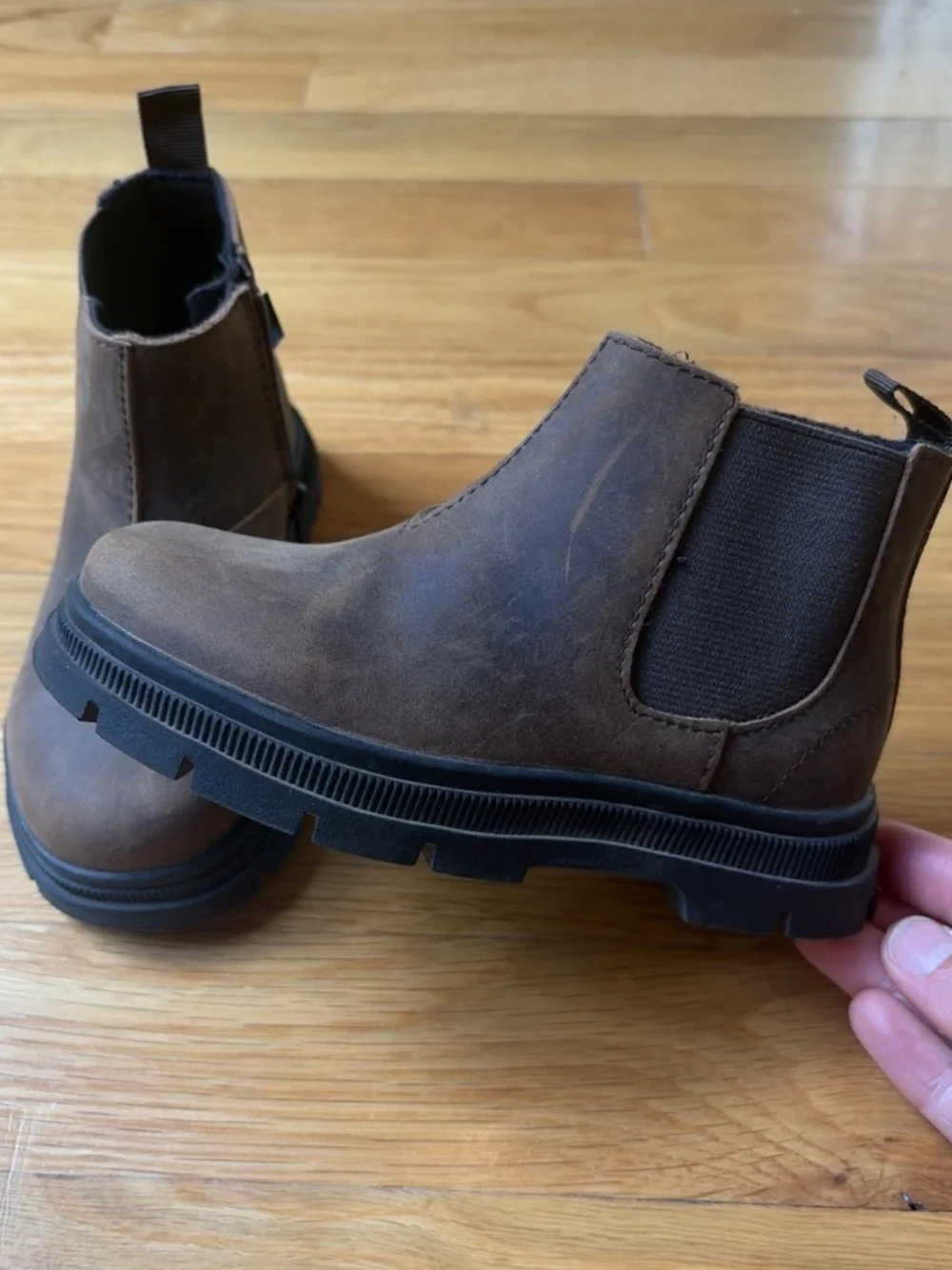 Zara Kids Size Toddler EUR 25/US 8 Brown Ankle Boots
